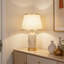 Modern Ceramic Table Lamp With Linen Shade