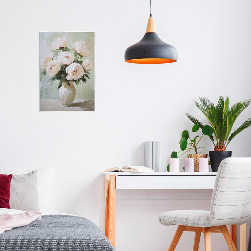 «Soft Soft Bouquet», plaque murale par Petal Prints Design, H 15 po x l 10 po