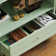 Minimalist Buffet Cabinet With Double Glass Doors And 1 Drawer, Modern Wooden Storage Sideboard Cupboard For Living Room, Dining Room, Hallway