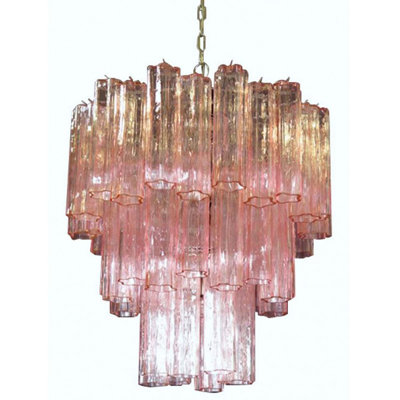 Lustre rétro en verre de Murano