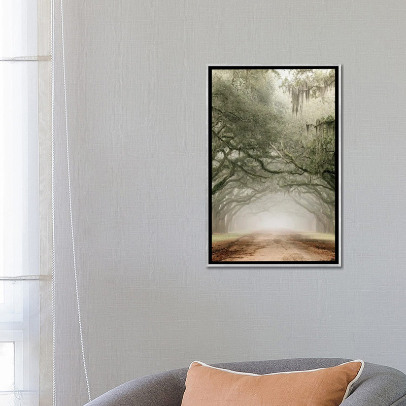 Plantation Drive, Silver Floater Framed Canvas, 26" H x 18" W x 1.5" D