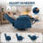 KORSER Recliner Chair With Heat And Massage,Oversized Recliner, 360°Swivel Manual Recliners For Living Room, Rocker Recliner With Side Pockets-802707625-786958859