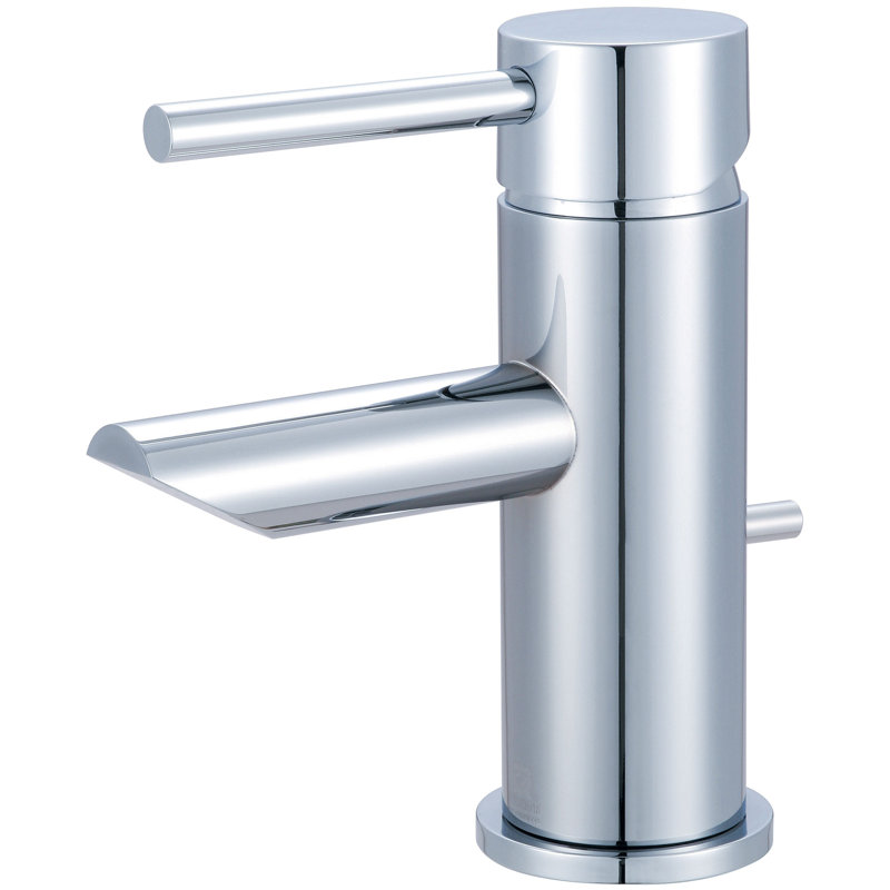 Robinet de salle de bain monotrou à fixation sur le comptoir avec drain Motegi, Chrome poli