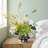 Elegant Green Artificial Bouquet—Hydrangea With Vase