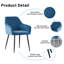 Sexton Upholstered Velvet Arm Dining Chair-1269582103