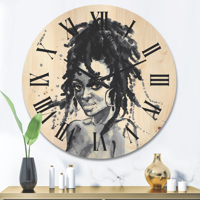 Horloge murale en bois, Grand