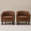 Fauteuil demi-tonneau capitonné 2 pièces Oscar-88292652