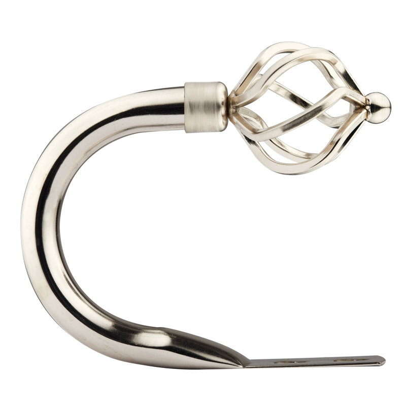 Abeer 20cm Curtain Holdback, Brushed Silver