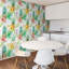 Panneau de papier peint amovible matelassé à thème tropical-2067506307