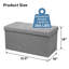 Rangement pliable en tissu 31,5 po avec bac de rangement amovible Lowellville