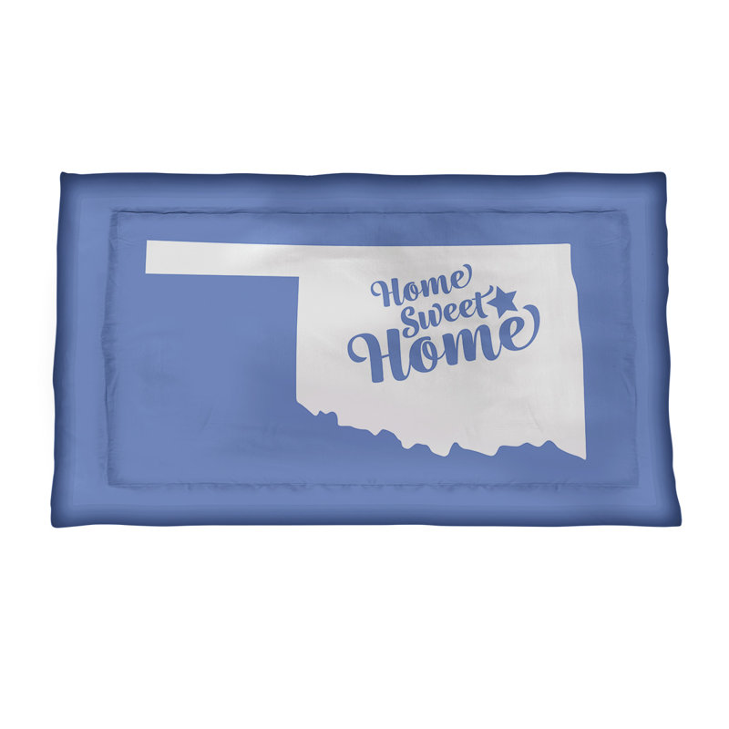 Polyester Sham, Queen, Microfiber, Blue