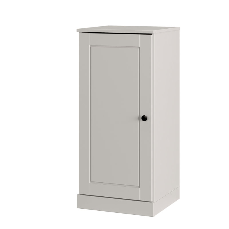 Armoire de rangement étroite à chaussures 100% en bois massif avec porte à panneau surélevé, tablettes réglables, rangement empilable peu encombrant, l 16,5 po x H 35,75 po