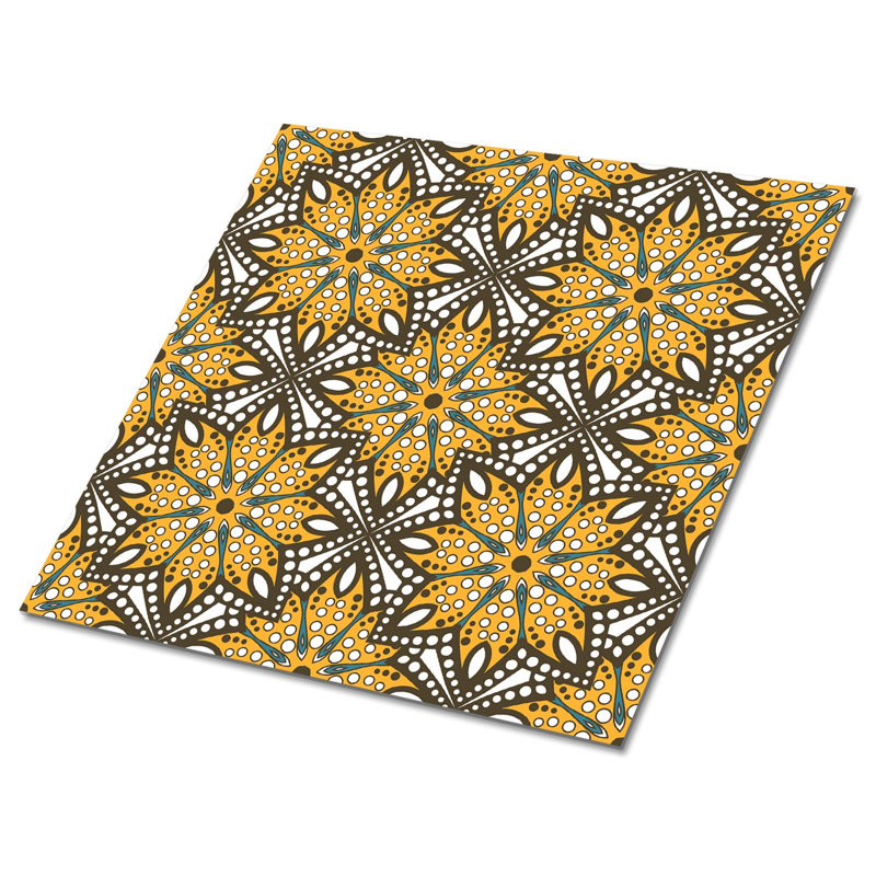 Hyacinthie 30cm W x 30cm L Vinyl Peel and Stick Field Tile