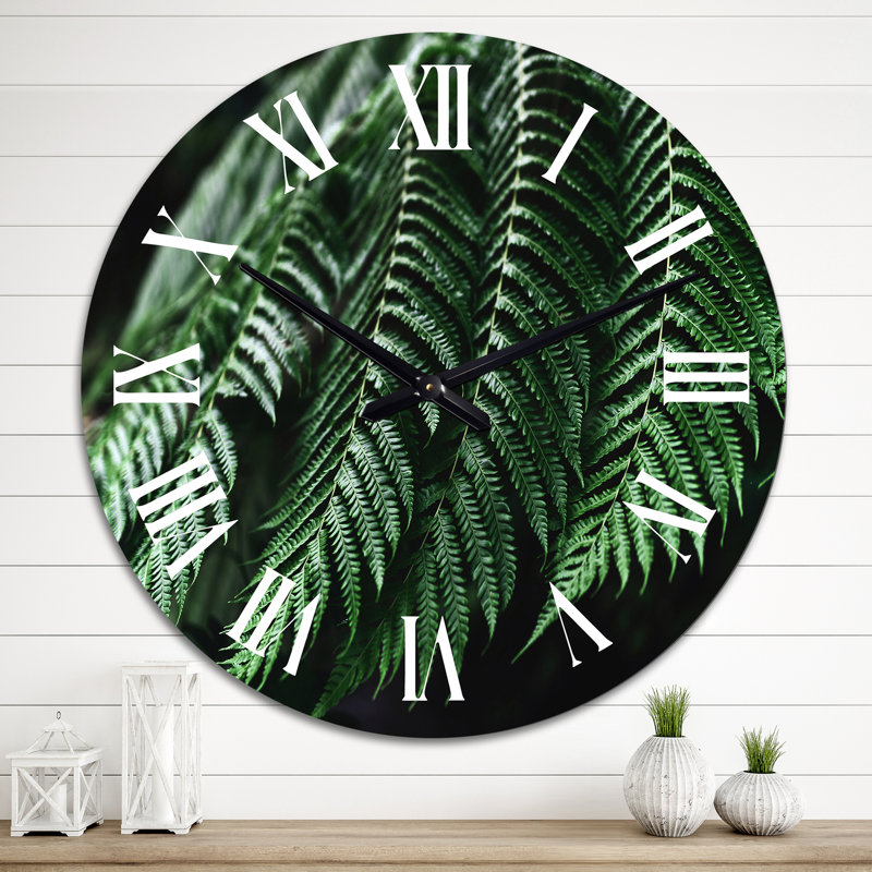 Horloge murale tropicale, Surdimensionné