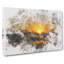 Sunset in Honolulu Hawaii Watercolour - Wrapped Canvas-56638591
