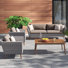 Marsily Eucalyptus 4 - Person Patio Conversation Set with Cushions