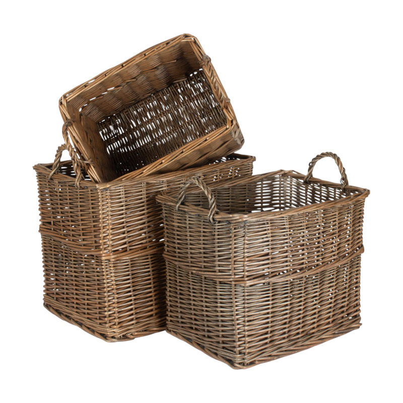 46cm W x 35cm D Wicker Log Store