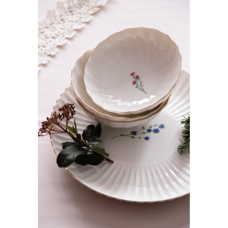 Latitude Run Annslie 100% PORCELAIN Salad Bowl