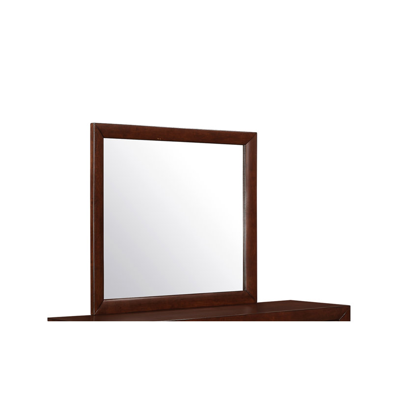 Square Dresser Mirror, Merlot
