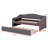 Upholstered Daybed With Light And Trundle-1162865310