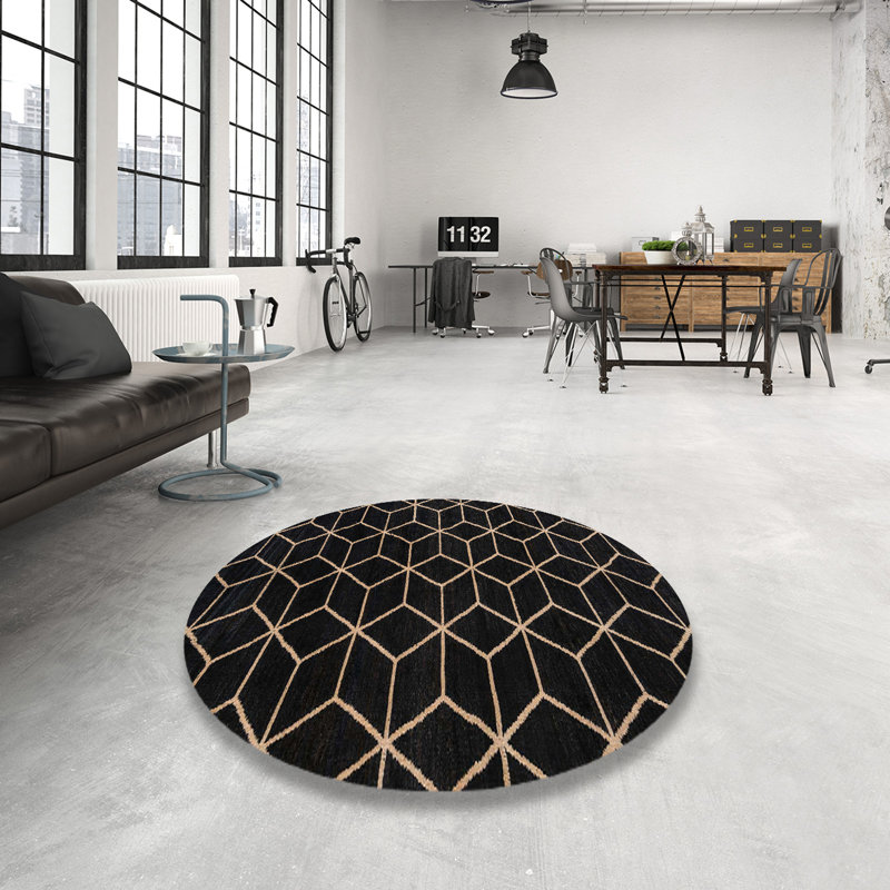 Tapis abstrait moderne 5070, Rond 4 pi