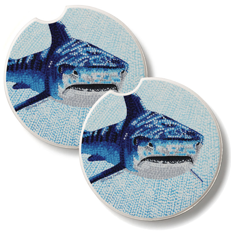 Ensemble de sous-verres Tiger Shark