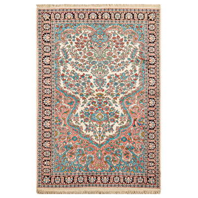 Hand Woven Floral Area Rug