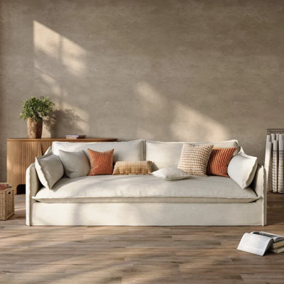 Luna-Beige Sofa With Removable Covers