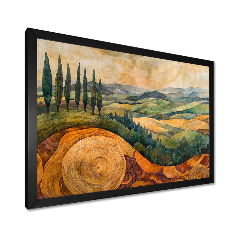 Crumrine - art mural vignoble, Reproduction d'une seule photo avec cadre, Noir, H 12 po x l 20 po
