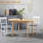 55" Solid Wood Kitchen Table, Drop Leaf Tables for Small Spaces, Folding Dining Table, Natural