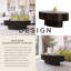 Table basse ovale en bois-845798631