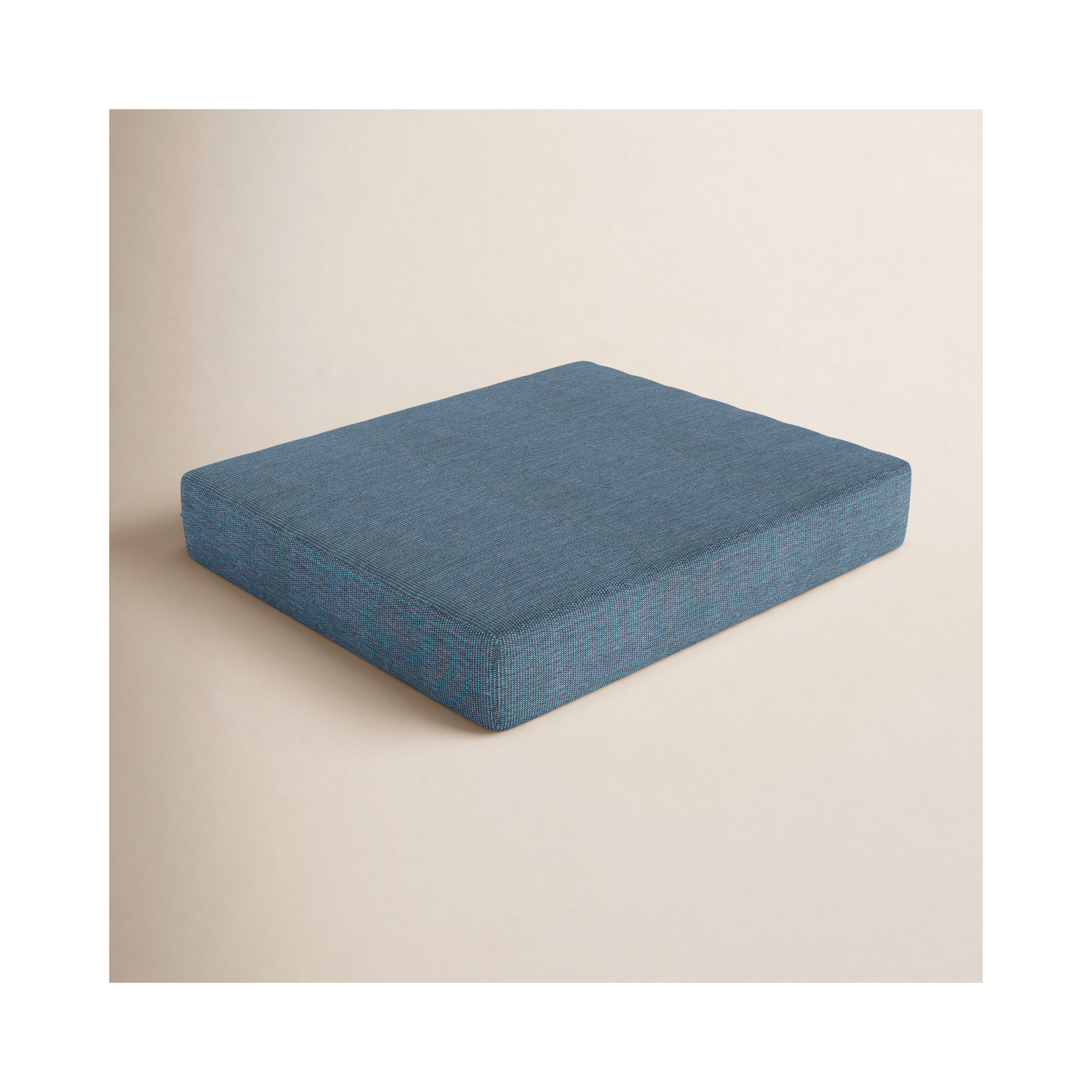 Sunbrella® Outdoor 3.5'' Ottoman Seat Cushion, Spectrum Denim Sunbrella®