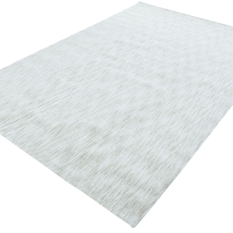 Moor Tonal Textured Modern Plush, Cream Alabaster Washable Area Rug – Coda Collection , Rectangle 5'3" x 7'3", Beige