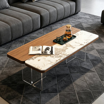 Table basse flottante en acrylique