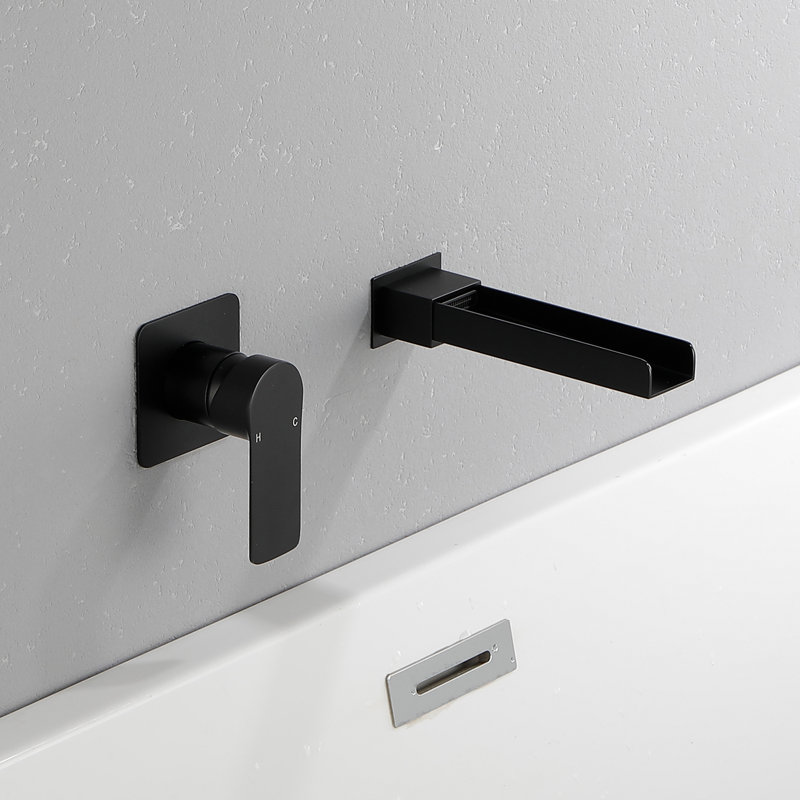 Wall Waterfall Faucet, Matte Black