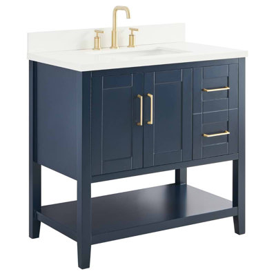 Sheraton 36" Freestanding Standard Single Bathroom Vanity with Top