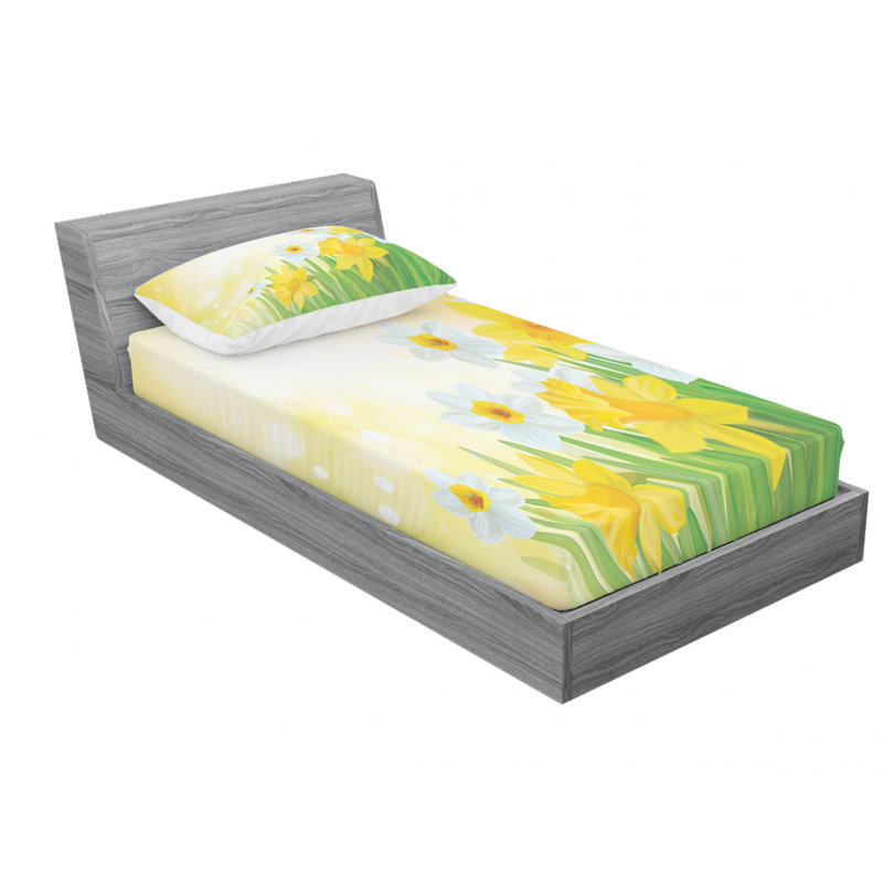 Microfiber Sheet Set, Twin XL Sheet Set with Fitted Sheet
