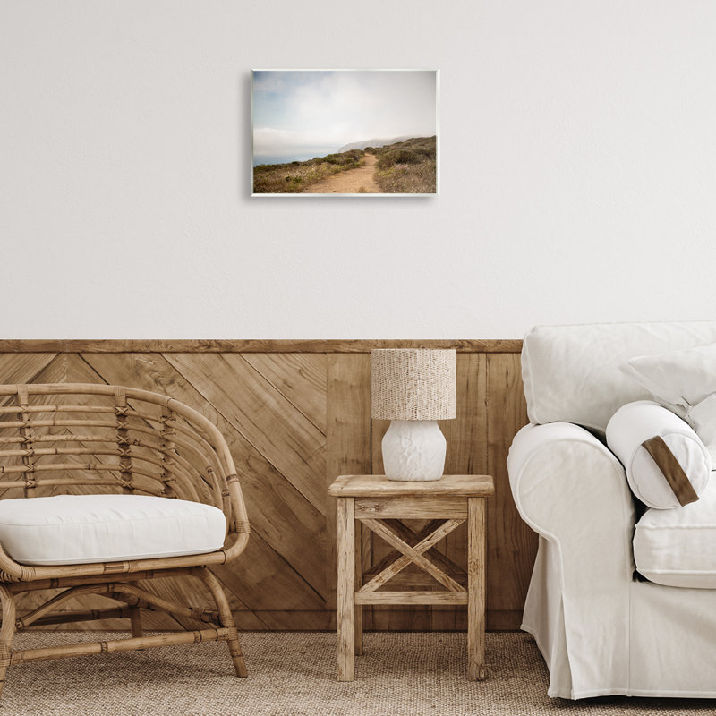 Art sur plaque, "Wild Coast Pathway" par Crystal Lynn Collins, H 10 po x l 15 po