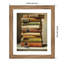 «The Book Pile» par Andreas Magnusson, impression sur bois encadrée