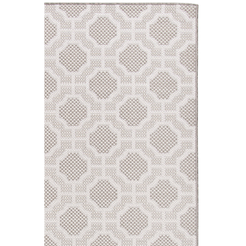 Oppelo 200 Performance Geometric Indoor/Outdoor Area Rug, Square 6'7"