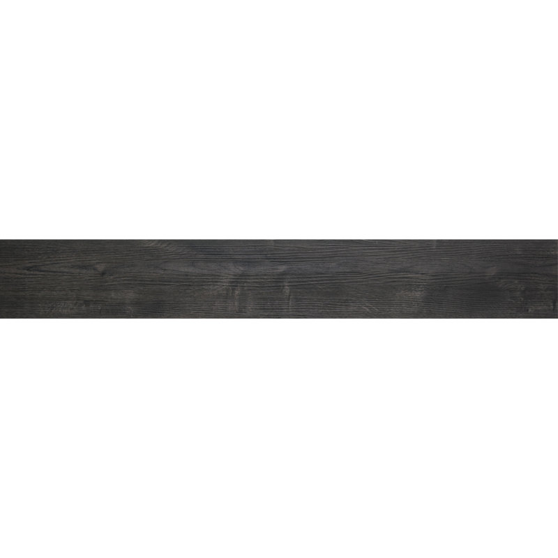 Muir 7" x 48" Wood Look Vinyl Wall & Floor Tile, Graphite