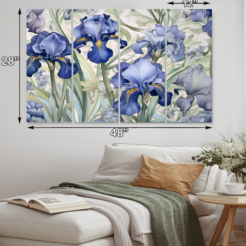 Traditional Plants & Flowers Wall Decor on Metal