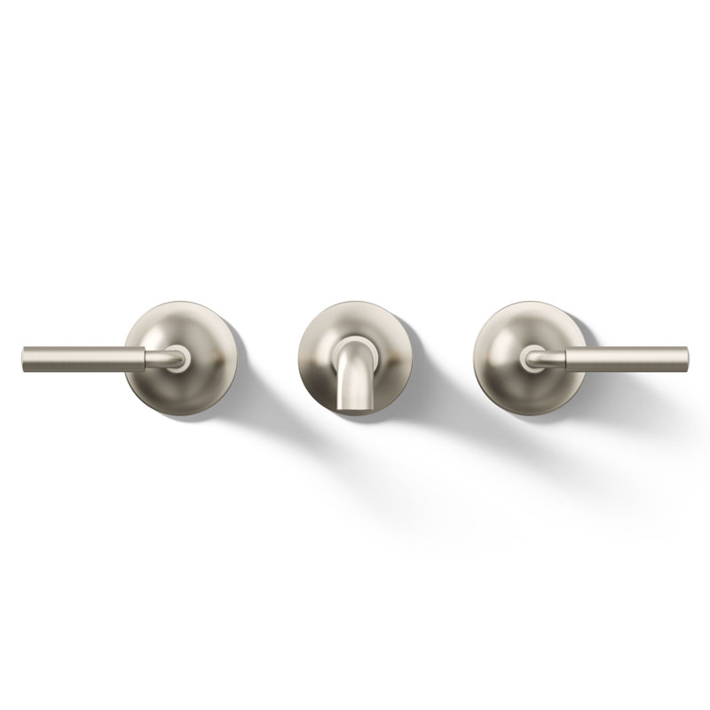 Tone Wall-Mount Bathroom Sink Faucet Trim, Vibrant Brushed Nickel