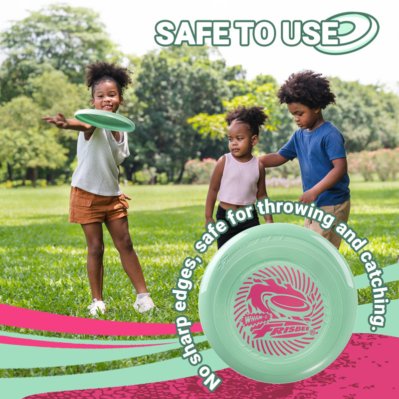 Wham-O Frisbee Go, ensemble de 4 disques volants, ensemble de jouets colorés et légers de 9 pouces