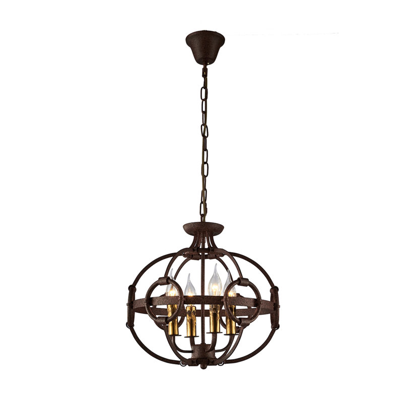 Lustre en forme de globe 4 lumières unique Hennigan