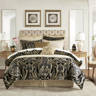 4 Pcs Queen Comforter - 2022 Upgraded Process For Higher Quality, , Hidden Zippers On Shams, Chenille Face And Solid Reverse, Antique Satin , 92"W X 96"L, Shams 20"W 26"L+2"D, 60"W 80"L + 15"D, 100%