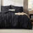 Bedsure Full Pintuck Bed-in-a-Bag- Black Pinch Pleat Comforter with Sheets, Pillowcases & Shams-101518292-103425111