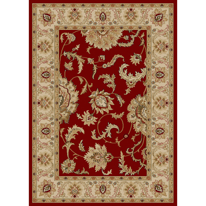 Tapis oriental rouge / beige Weisgerber, Rectangle 3 pi 3 po x 4 pi 11 po