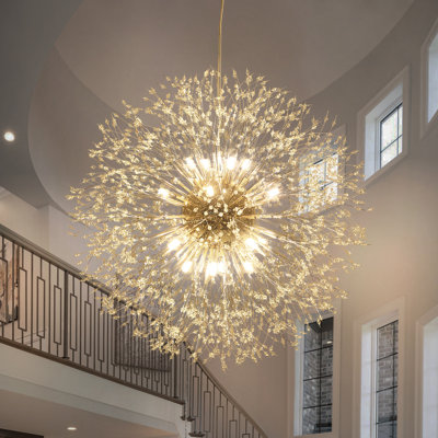 Lakeyah 16 - Light Dimmable 32″ Sputnik Sphere Chandelier