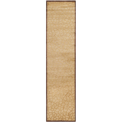 Borrego Hand-Knotted Wool/Silk Gold Area Rug